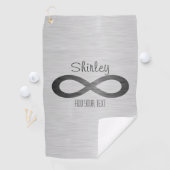 Infinity Symbol on Metal フェイク Texture by STaylor ゴルフタオル (インサイチュ)