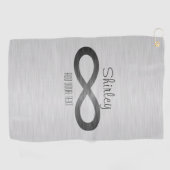 Infinity Symbol on Metal フェイク Texture by STaylor ゴルフタオル (横)