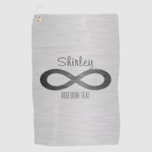Infinity Symbol on Metal フェイク Texture by STaylor ゴルフタオル (正面)