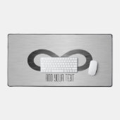 Infinity Symbol on Metal フェイク Texture by STaylor デスクマット (キーボード&マウス)