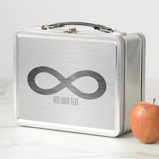 Infinity Symbol on Metal フェイク Texture by STaylor メタルランチボックス (インサイチュ)