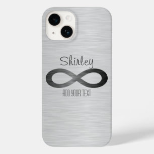 Infinity Symbol on Metal フェイク Texture by STaylor Case-Mate iPhone 14ケース