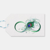 Infinity Symbol with Peacock Feather ギフトタグ (裏面横)