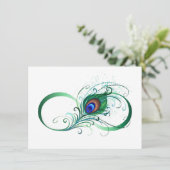 Infinity Symbol with Peacock Feather セーブザデート (スタンド正面)