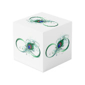 Infinity Symbol with Peacock Feather フォトキューブ (裏面アングル)