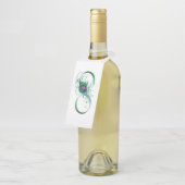 Infinity Symbol with Peacock Feather ボトルネックタグ (アングル)