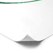 Infinity Symbol with Peacock Feather ポスター (角)