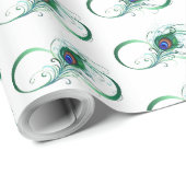 Infinity Symbol with Peacock Feather ラッピングペーパー (ロールコーナー)