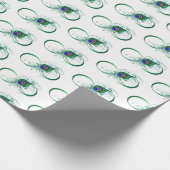 Infinity Symbol with Peacock Feather ラッピングペーパー (角)