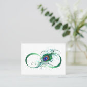 Infinity Symbol with Peacock Feather 予約カード (スタンド正面)