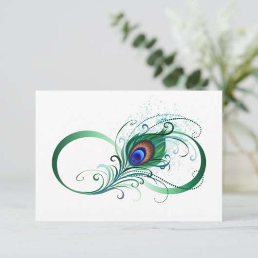 Infinity Symbol with Peacock Feather 案内状 (スタンド正面)