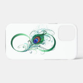 Infinity Symbol with Peacock Feather Case-Mate iPhoneケース (裏面 (横))
