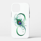 Infinity Symbol with Peacock Feather Case-Mate iPhoneケース (裏面)