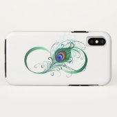Infinity Symbol with Peacock Feather Case-Mate iPhoneケース (裏面(横))