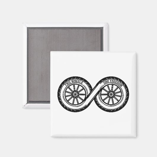 Infinity Two Wheels Freedom マグネット (正面/裏面)