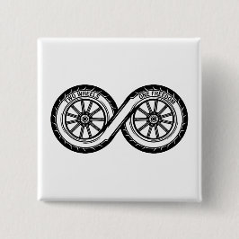 Infinity Two Wheels Freedom 缶バッジ