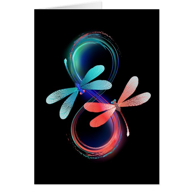 Infinity with glowing dragonflies (正面)