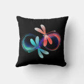 Infinity with glowing dragonflies クッション (裏面)