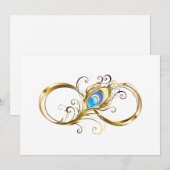 Infinity with Golden Peacock Feather 招待状 (正面/裏面)