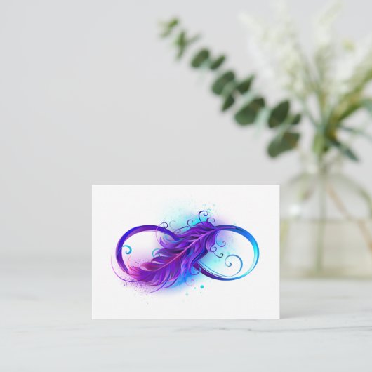 Infinity with Purple Feather アドバイスカード (スタンド正面)