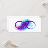 Infinity with Purple Feather カード (正面/裏面インサイチュ)
