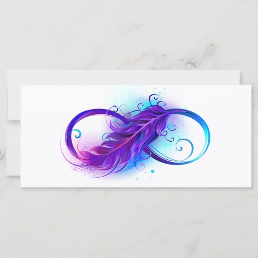 Infinity with Purple Feather カード (正面)