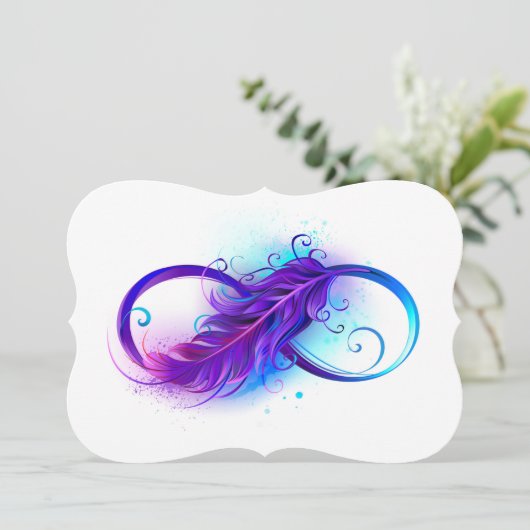 Infinity with Purple Feather カード (スタンド正面)