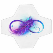 Infinity with Purple Feather サッカーボール (フラット)