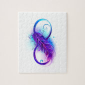 Infinity with Purple Feather ジグソーパズル (縦)