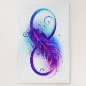 Infinity with Purple Feather ジグソーパズル (縦)