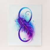 Infinity with Purple Feather ジグソーパズル (縦)