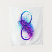 Infinity with Purple Feather タペストリー (正面)
