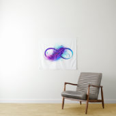 Infinity with Purple Feather タペストリー (インサイチュ(横))