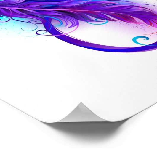 Infinity with Purple Feather ポスター (角)