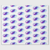 Infinity with Purple Feather ラッピングペーパー (フラット)