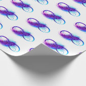 Infinity with Purple Feather ラッピングペーパー (角)