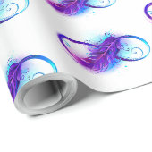 Infinity with Purple Feather ラッピングペーパー (ロールコーナー)