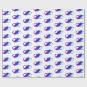 Infinity with Purple Feather ラッピングペーパー (フラット)