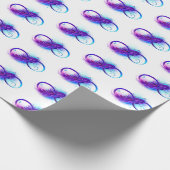 Infinity with Purple Feather ラッピングペーパー (角)