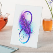 Infinity with Purple Feather 台座サイン (インサイチュ)