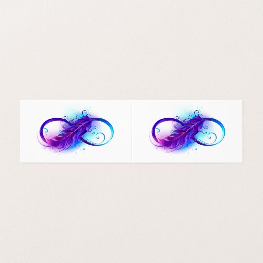Infinity with Purple Feather 名刺 (外部フラット)