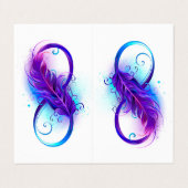 Infinity with Purple Feather 名刺 (外部フラット)