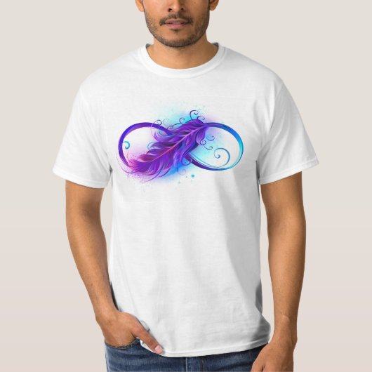 Infinity with Purple Feather Tシャツ (正面)