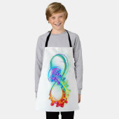 Infinity with Rainbow Jellyfish エプロン (着用した状態)