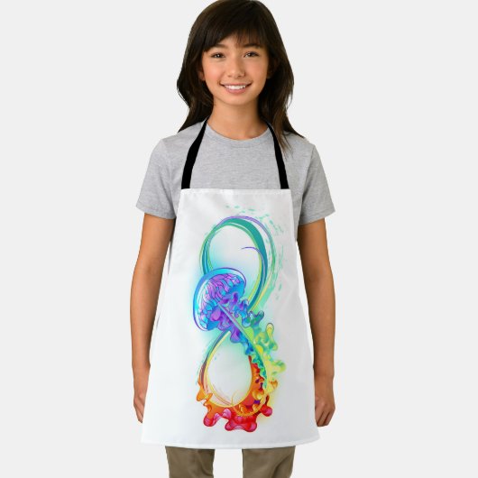 Infinity with Rainbow Jellyfish エプロン (インサイチュ)