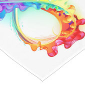 Infinity with Rainbow Jellyfish ショートテーブルランナー (コーナー)