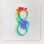 Infinity with Rainbow Jellyfish ジグソーパズル (横)