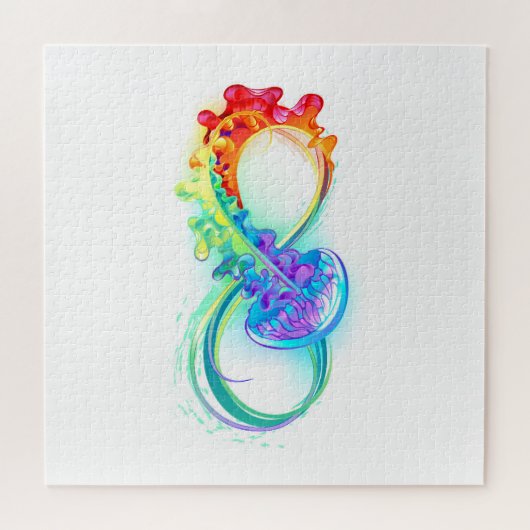 Infinity with Rainbow Jellyfish ジグソーパズル (横)