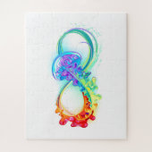 Infinity with Rainbow Jellyfish ジグソーパズル (縦)