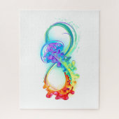 Infinity with Rainbow Jellyfish ジグソーパズル (縦)